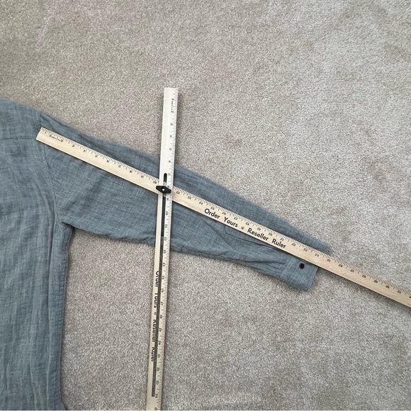 Nat Nash Shirt Adult Medium Gray Button Up Long Sleeve Soft Luxury Preppy Men - Picture 14 of 16